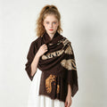 Women's Ethnic Shawl + Cape 2026 - Red