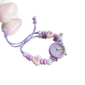 DIY Bestie Hand Watch Women Middle-School Ladies Student ins Niche Forest Retro Forest Style Simple Small New Versatile