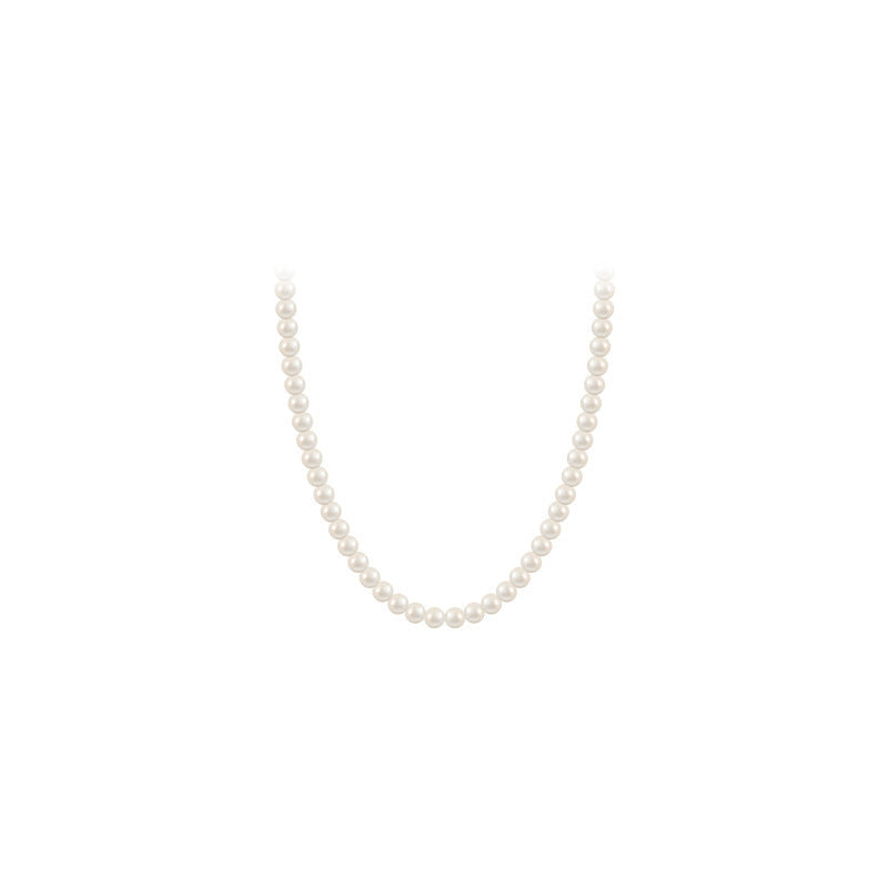 Korean Minimalist Pearl Necklace - view 5