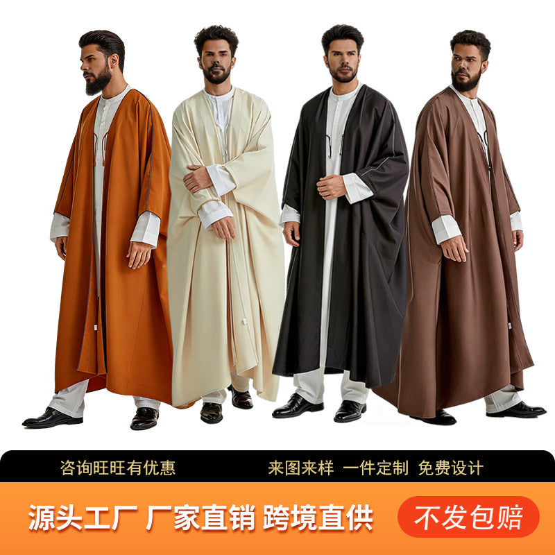 跨境热卖服装多色可选cos服男装长衣源头工厂