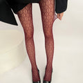 Spring-Summer Fashion Slimming Jacquard Lace Hollow-Out Pants