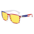Overseas Amazon Retro Stud Sunglasses Men Fashionable Flag Sunglasses Resin Fabric Sun-Proof Sunshade Sunglasses