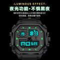 POEDAGAR New Digital Watch Multifunction Chronograph Time Sports Steel Band Mens Watch Live Export Bestseller Watch