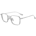 Beesfen New DTX125 Ultra-Light Pure Titanium Frame Square Frame Big Face Slender Can Fit Myopia Count Glasses Frame