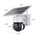 Solar PT dome machine wireless WIFI surveillance camera 4G remote dual lens full color night vision HD camera