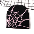 spider web y2k foreign trade knitted hat european and american hat trend winter hat jacquard special