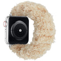 For appleiwatch Watch Band s87 Overseas Spring/Fall Winter Stretch Hair Tie Soft Cloud Fleece Fuzzy Band