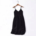 Bohemian Ethnic Style Embroidered Camisole Mid-Length Dress