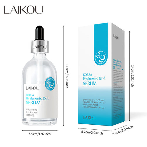 LAIKOU莱蔻玻尿酸精华100ml 跨境货源 面部护理精华液护肤品厂家