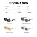 Fashionable Small-Frame Women Sunglasses 2025 New Western Square Frame Premium Street Snap Out Travel Driving Sunglasses