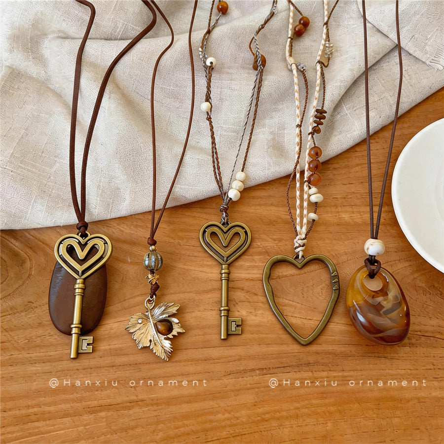 Bohemian Heart Pendant Necklace - view 2