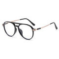 New Pair Bridge Anti-Blue-Light Reading Unisex HD Aviator Frame Older Adults Glasses Fashionable Photochromic Plano
