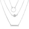 EU/US Import Bestseller Fashionable Accessory Simple Design Detail 3 Layer Choker Personality Versatile Long Style Necklace Wholesale