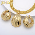 Middle East Overseas Fashionable Creative Personality Earrings Sky Heart Fan Shape Spliced Pattern Ear Ring Women Necklace Earrings Set Pendant Set