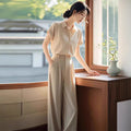 Summer Professional Fashion Shirt + Pants 2-Piece Set
