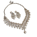 French Rhinestone Pearl Necklace Evening Gown Statement Choker Set Girls Day Bride Clavicle Chain Luxury Necklace