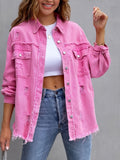 Women's Long Sleeve Mid-Length Long Jacket 2026 | Trendy Jacket - Orange