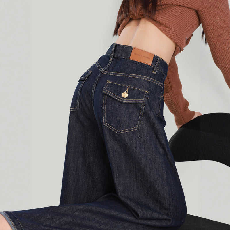Fall Casual High Waist Drapey Loose Wide Leg Pants