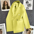Women's Fall Korean Elegant Waist-Tie Blazer 2026 - Coral
