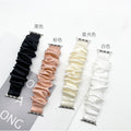 Silk Large Cord Hair Tie Band Fits iwatch7 / 8 Solid Mulberry Silk Satin Stretch Watch Band Wholesale