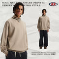 Men's Fall Brushed Turtle Neck High-Stretch Skin-Friendly Long Sleeve T-Shirt - Warmth