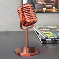 Desktop fake microphone simulation retro liftable old-fashioned microphone model photo studio photo decoration small props