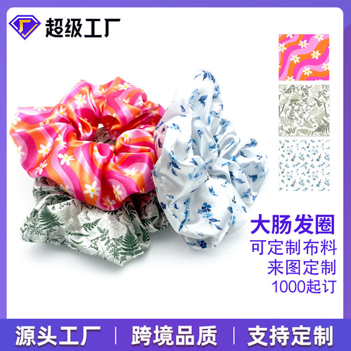 Large Cord Small Cord Hair Tie Future Print Sample Custom Cartoon Anime Private Group Buy Personality Custom Made Hair Accessory