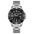 TikTok Traffic Live Men Submariner Style Quartz Watch Student Formal Mens Watch Date Steel Band Watch Large Dial