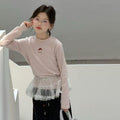 Girls' Mushroom Print Long Sleeve Base Layer T-Shirt