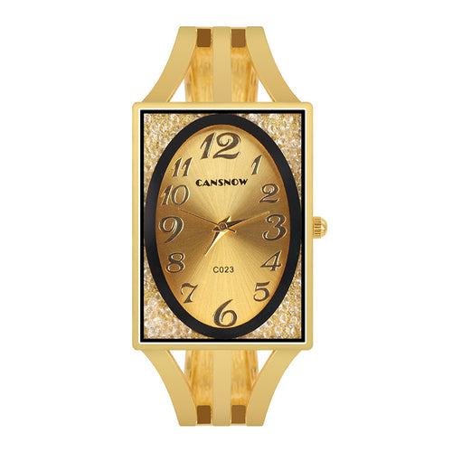 New Hot Sale Fashionable Versatile Women Bangle Watch Long Square Dial Quartz Watch Women Girls Watch Drop Ship