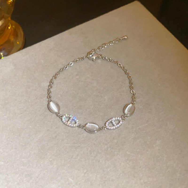 Vintage Oval Eye Charm Bracelet - view 11