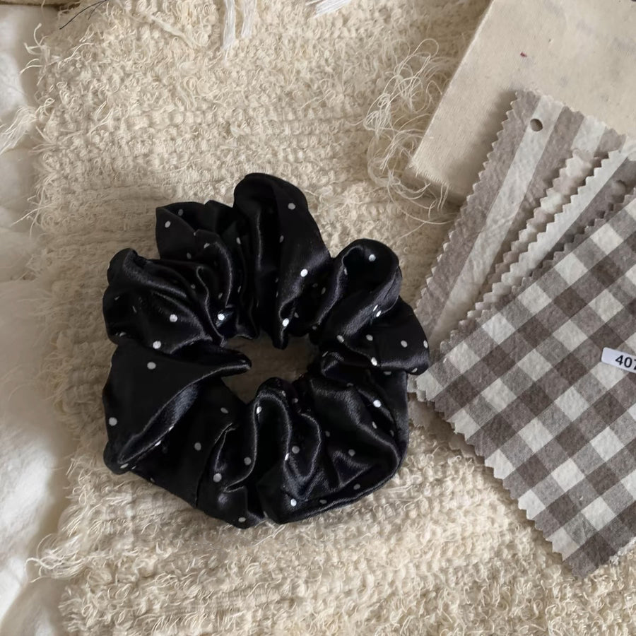 Korean Floral Polka Dot Scrunchie - view 7