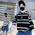 Boys' Striped Pullover Hoodie