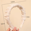 Sweet Lace Embroidered Headband French Sweet Elegant Versatile Width Edge Head Headband Press Ship Card Going Out Hair Accessory Head Jewelry