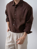 Nengmeng Linen Texture Loose Cooling Shirt