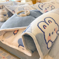 Bobo Bunny / 0.9m Bed - 3-Piece Flat Sheet - Fits 150x200cm Duvet