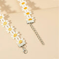 Western Small Daisy Choker Fresh Collarbone Bead Collar Sweet Embroidered Necklace Maiden Simple Necklace N6072