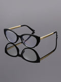 Cat-Eye Frame Glasses Anti-Blue Overseas 2026 New Western Fashionable Trendy Premium Plano Glasses Women