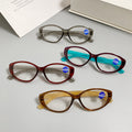 New Western Anti-Blue Ultra-Light Reading Glasses Unisex Older Adults One Fashionable Cat-Eye Trendy Style Glasses HD Reading Glasses