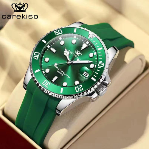 Kaifeou New Waterproof Glow Mens Watch Silicone Band Date Style Watch TikTok Live AliExpress Bestseller
