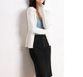 Women's Fall Artistic Fashion Knit Wool Long Sleeve V-Neck Loose Sweater + Cardigan + - Blue
