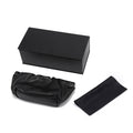 Custom gm Glasses Case Premium Packaging White Box Leather Soft Bag Drawstring Storage Box Anti Press Sunglasses Box Set
