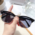 Overseas Classic 3016 Sunglasses Retro Stud Browline Half-Rim Sunglasses Trendy Men Glasses Driving Company Machine