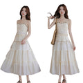 Women's Bohemian Ethnic Lace Fringe Skirt + Camisole 2-Piece Set 2026 - White Camisole + Skirt