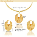 New Import Western Middle East Africa Gold Plated Necklace Earrings Set Fashionable Women Earrings AliExpress Export