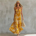 Floral Off-Shoulder Camisole Beach Dress, 2026 Summer