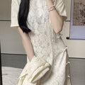 Women's Spring-Summer New Chinese Elegant Qipao Dress + Dress 2-Piece Set 2026 - Two-Piece Set