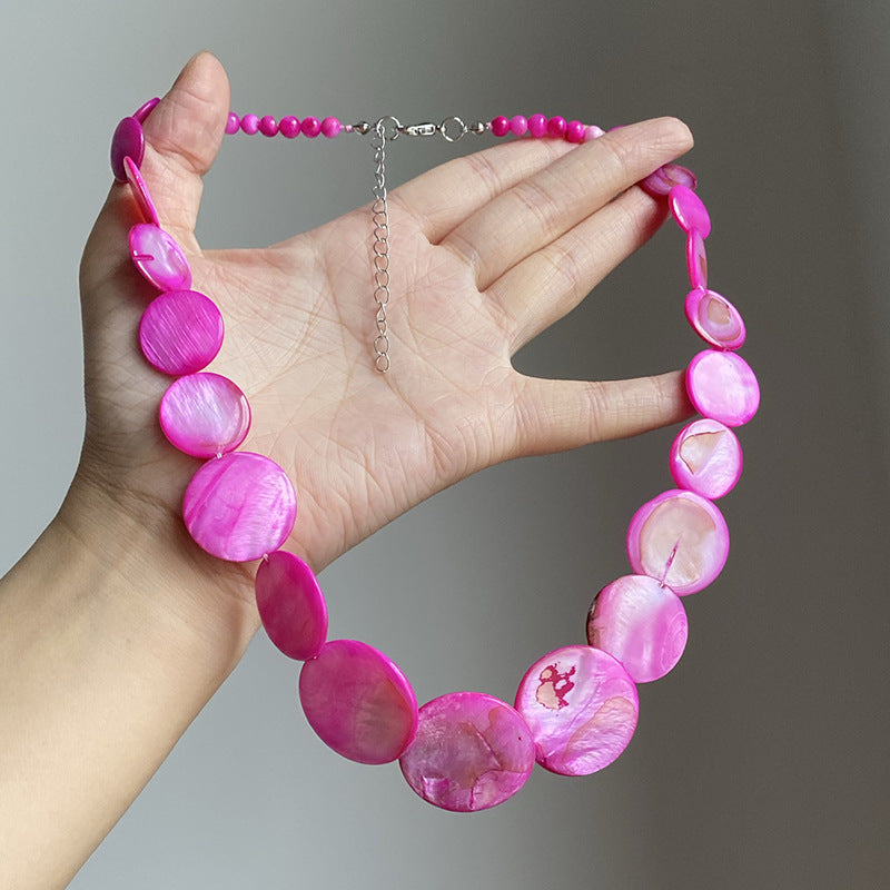 Beach Shell and Pearl Layered Necklace - view 7