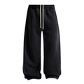 ARTIE Men's American Snow-Denim Distressed Printed Curved Leg Fleece-Lined Pants