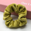 Custom Large Cord Hair Tie Overseas Round Knit Women Fall Snake Solid Retro Corduroy Large Cord Hair Tie